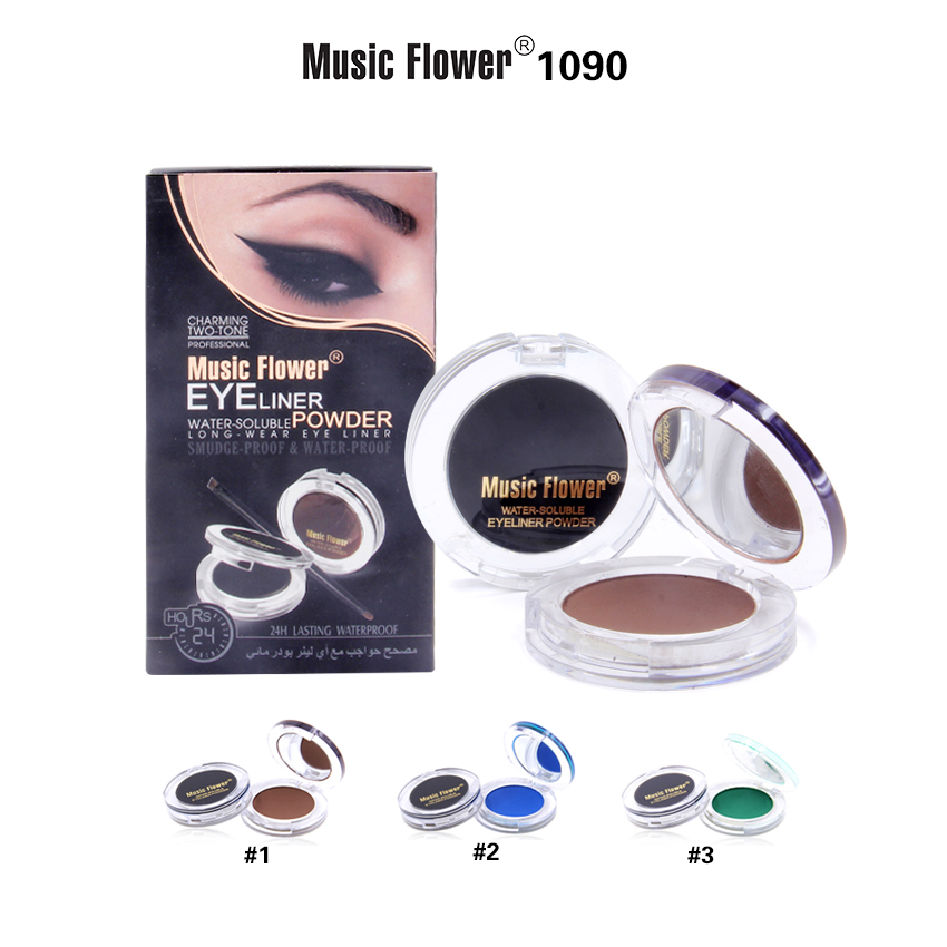 MUSIC FLOWER WATER SOLUBLE EYELINER POWDER M1090