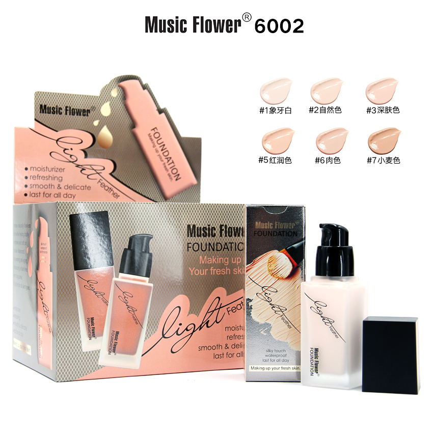 Music Flower 輕羽裸肌保濕粉底液 #6002